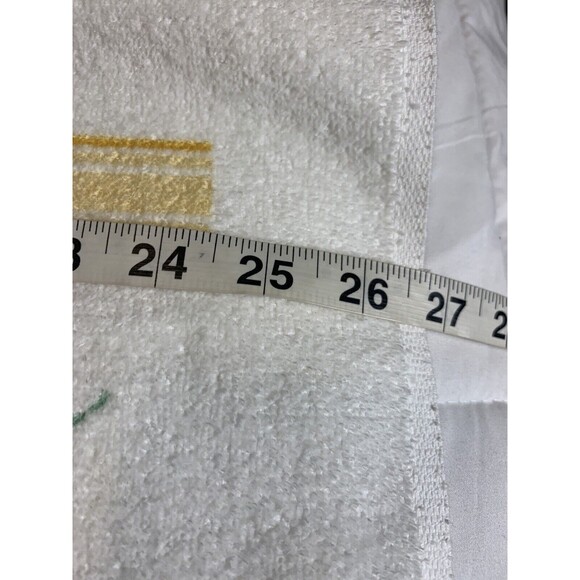 LIZ CLAIBORNE Vintage Bath Towels YELLOW FLORAL BOTANICAL (2) Made USA Cottage - Picture 9 of 14